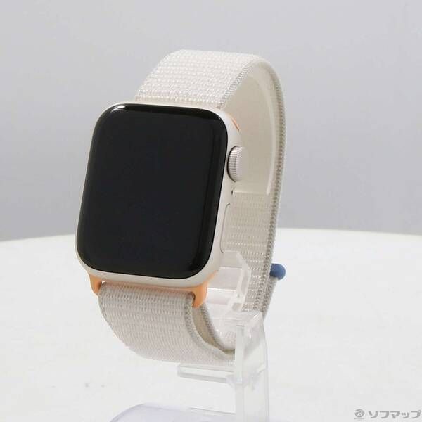 〔展示品〕 Apple Watch SE 第2世代 GPS 40 mm スターライトアルミニウムケース スターライトスポーツループ 198