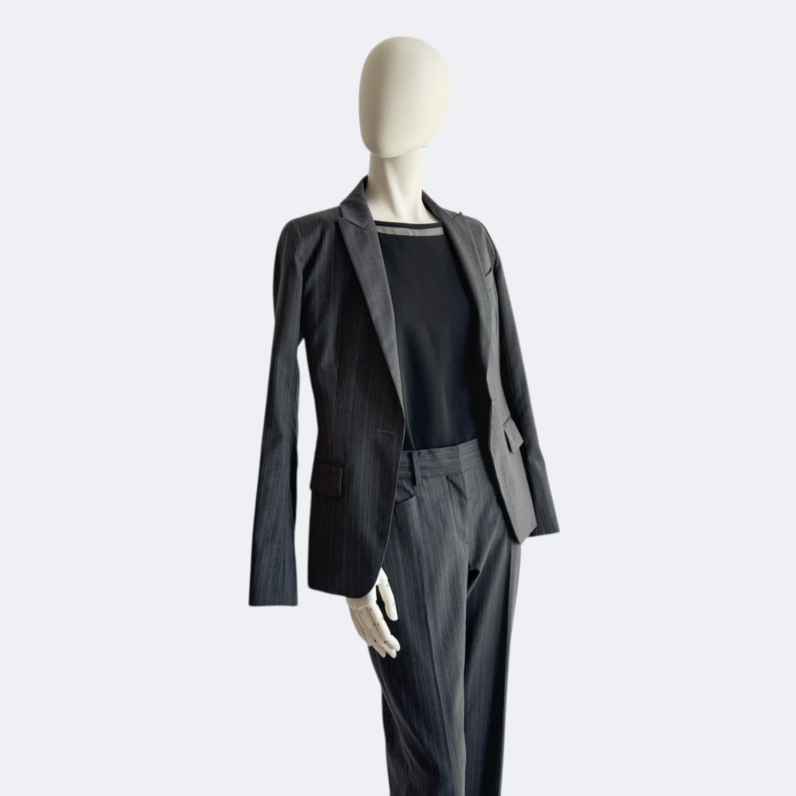 Theory luxe セオリーリュクス パンツスーツ グレー ストライプ - メルカリ