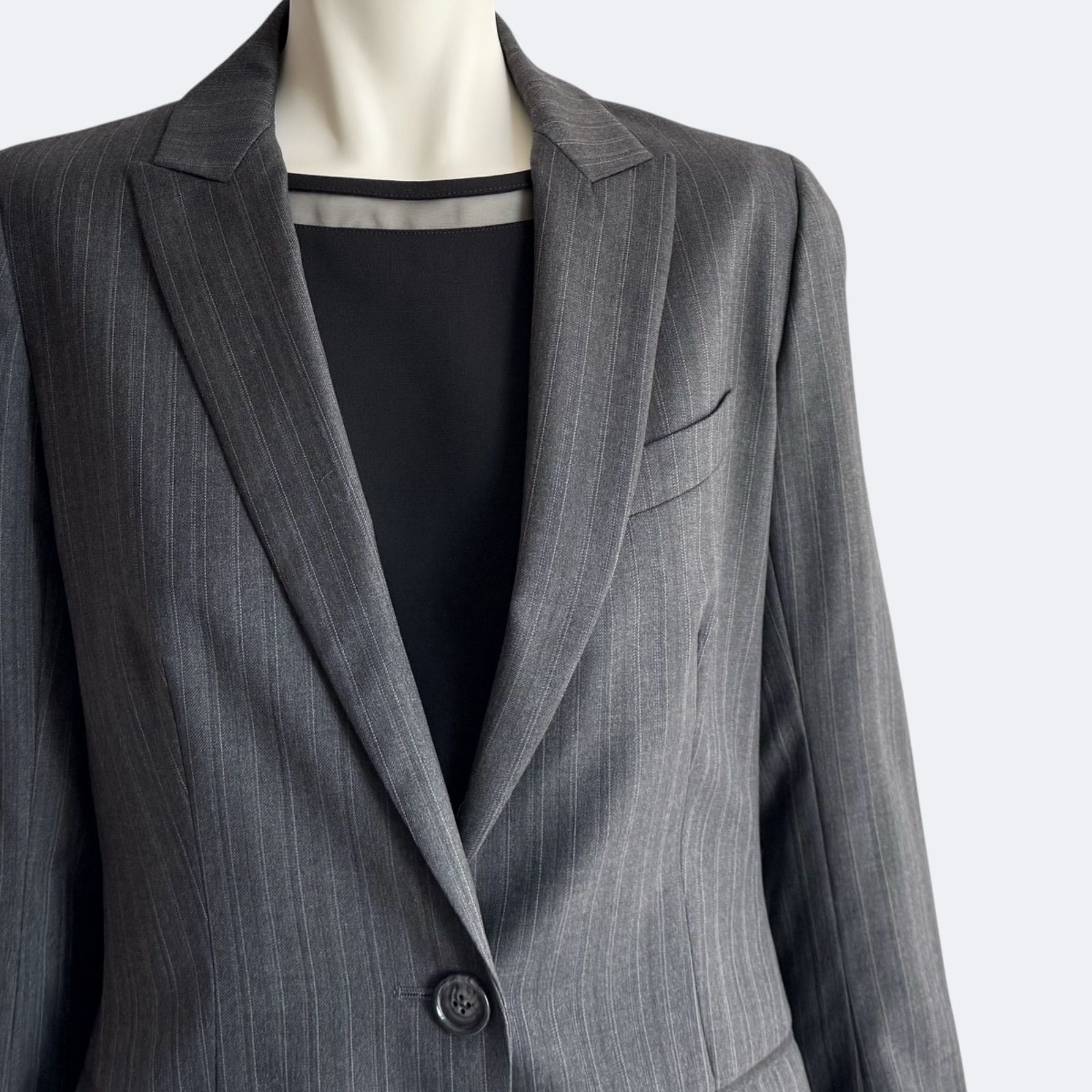 Theory luxe セオリーリュクス パンツスーツ グレー ストライプ - メルカリ