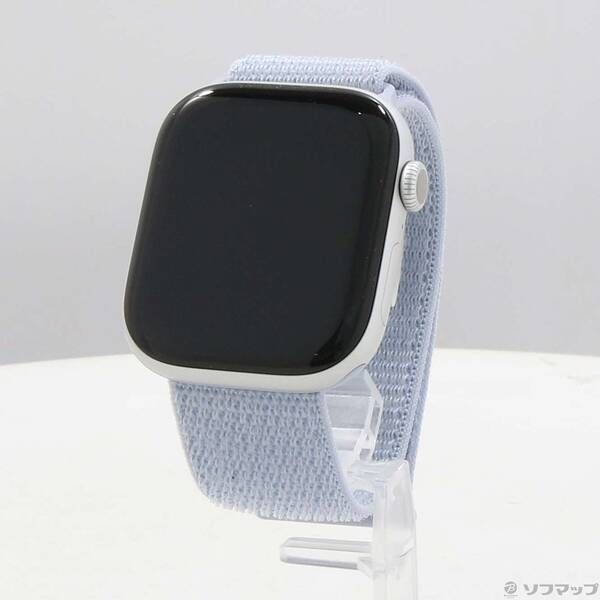 〔展示品〕 Apple Watch Series 10 GPS 46 mm シルバーアルミニウムケース ブルークラウドスポーツループ 258