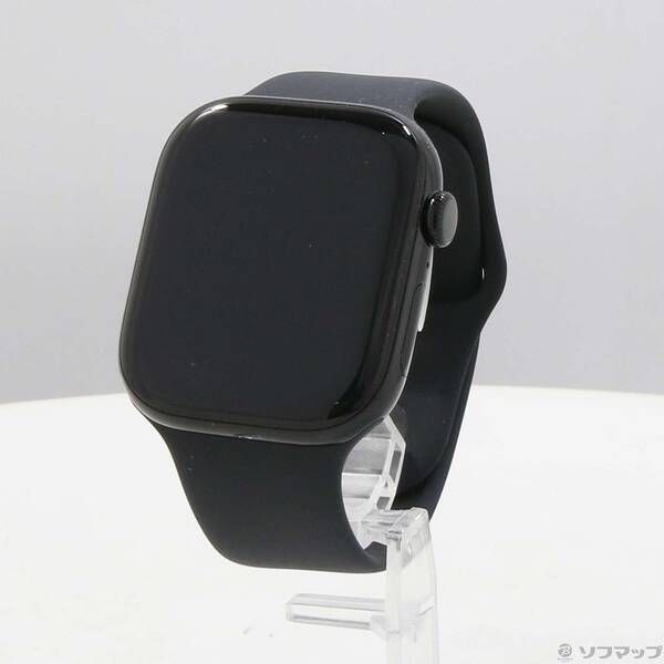 〔展示品〕 Apple Watch Series 10 GPS 46 mm ジェットブラックアルミニウムケース ブラックスポーツバンド 262