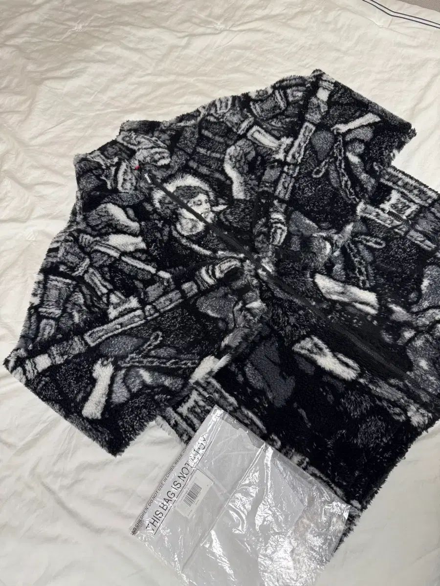 Supreme Saint Michael フリース ジャケット ブラック XL