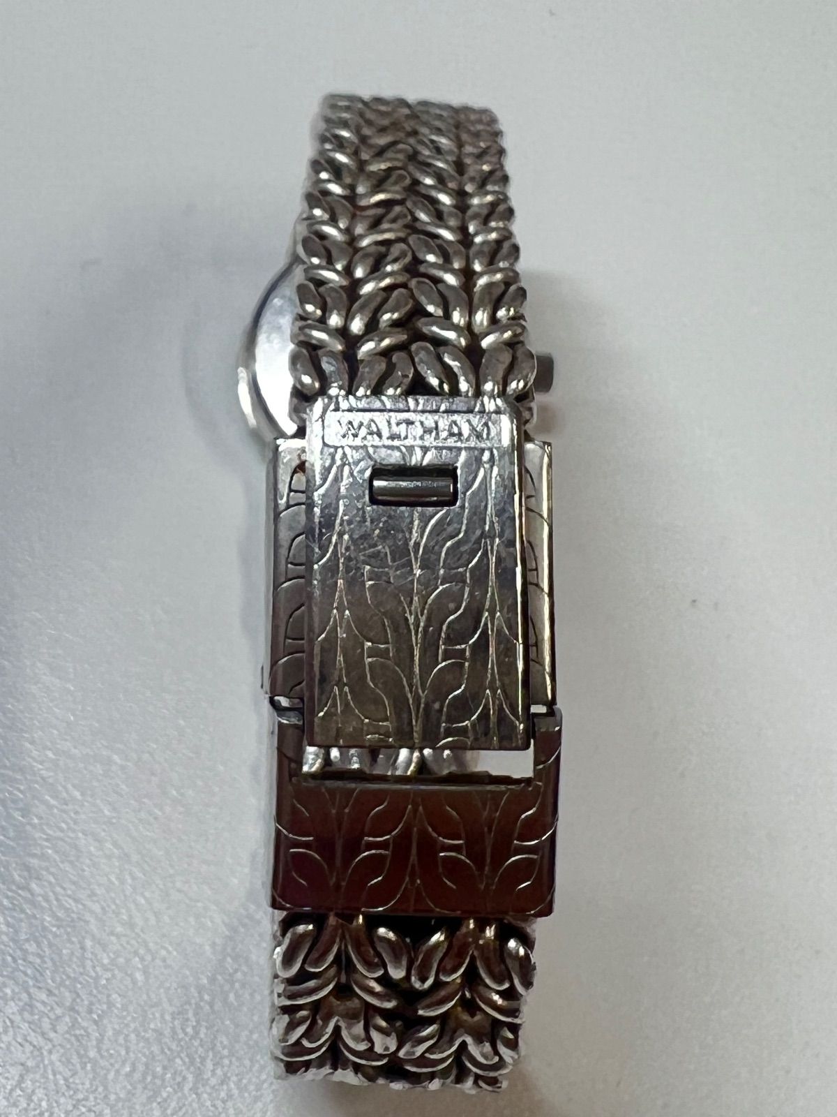 WALTHAM ウォルサム オパールモザイク文字盤 クオーツ時計 SV925 不動