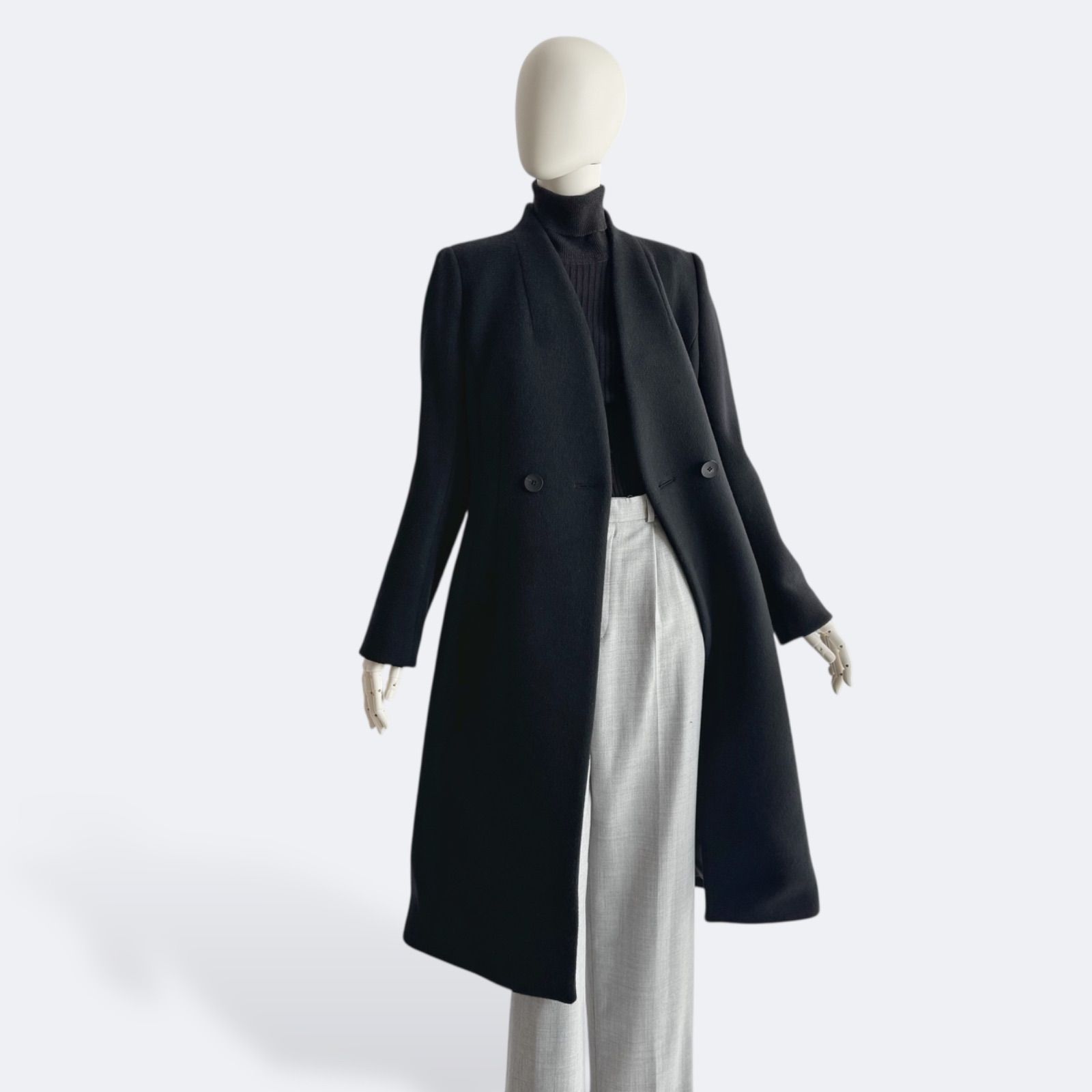 EPoca ロングコート　サイズ40 EPOCA（エポカ） チェスターコート 40 ネイビー レディース : ZOZOTOWN