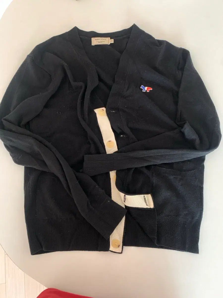 メゾンキツネ ブラック カーディガン xs メンズ