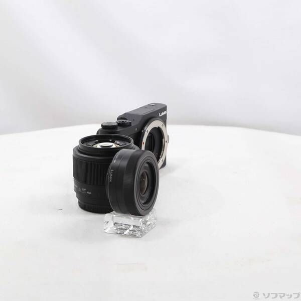  〔 品〕 LUMIX DC GF 10 W K ダブルレンズキット ブラック 269 ミラーレス一眼 デジタルカメラ