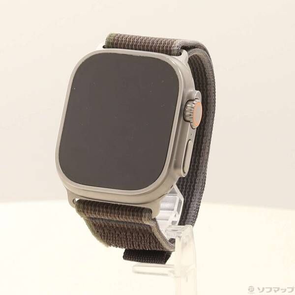 〔 品〕 Apple Watch Ultra 2 GPS Cellular 49 mm チタニウムケース ブルー ブラックトレイルループ 198