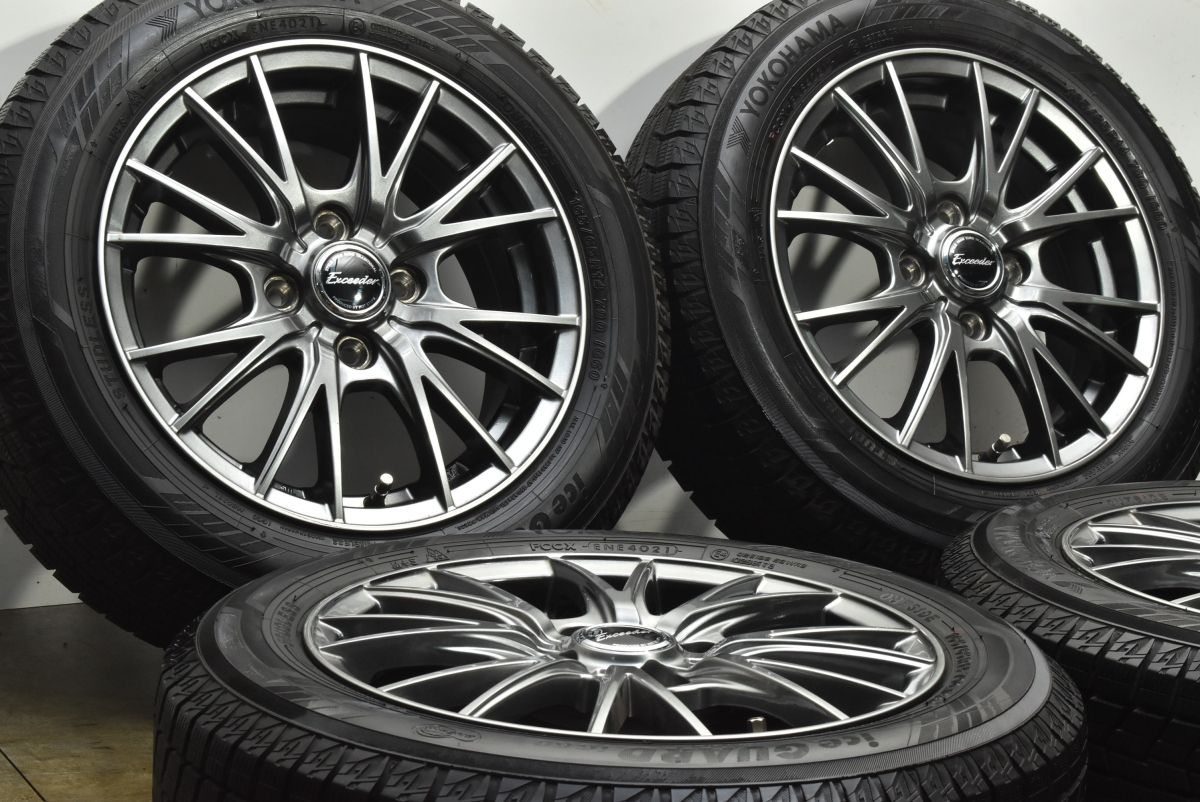 エクシーダー 14 in 5 J 43 PCD 100 ヨコハマ アイスガード iG 60 165 65 R アルト ワゴンR N BOX ONE タント ムーブ