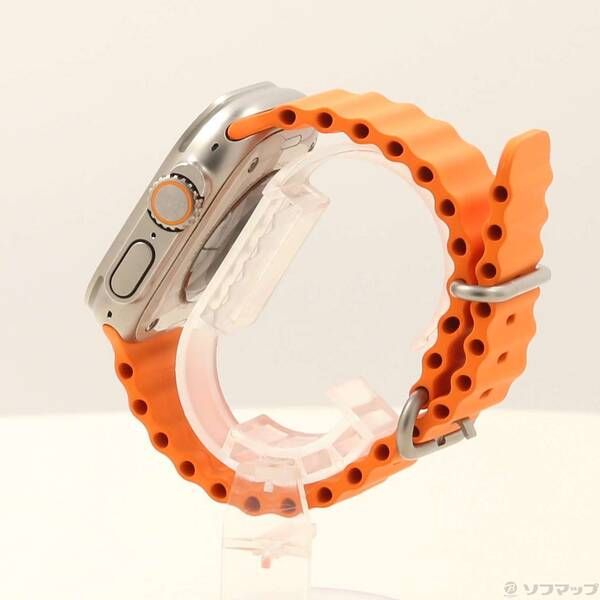 〔 品〕 Apple Watch Ultra 2 GPS Cellular 49 mm チタニウムケース オレンジオーシャンバンド 198