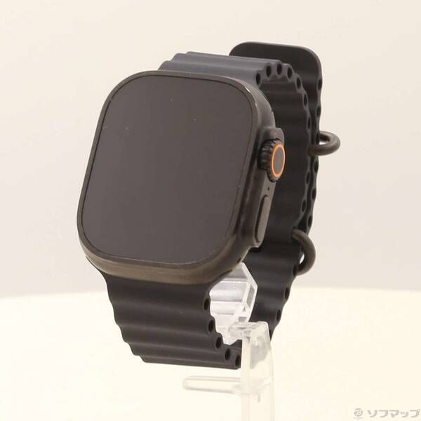 〔 品〕 Apple Watch Ultra 3 GPS Cellular 49 mm ブラックチタニウムケース ブラックオーシャンバンド 198
