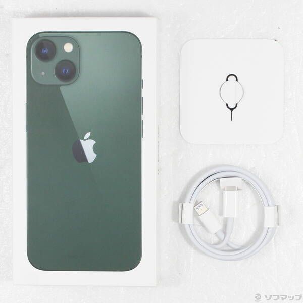 中古品〕 iPhone13 128GB グリーン MNGG3J／A SIMフリー【349