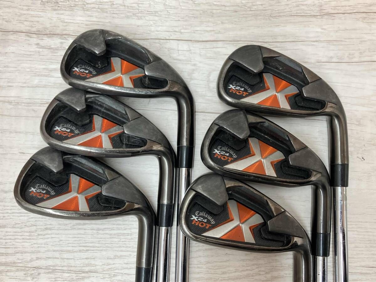 Callaway キャロウェイ X24 HOT アイアン 6本セットFLUX S Callaway X24 HOT アイアンセット キャロウェイ FLEX S300 6本セット 4