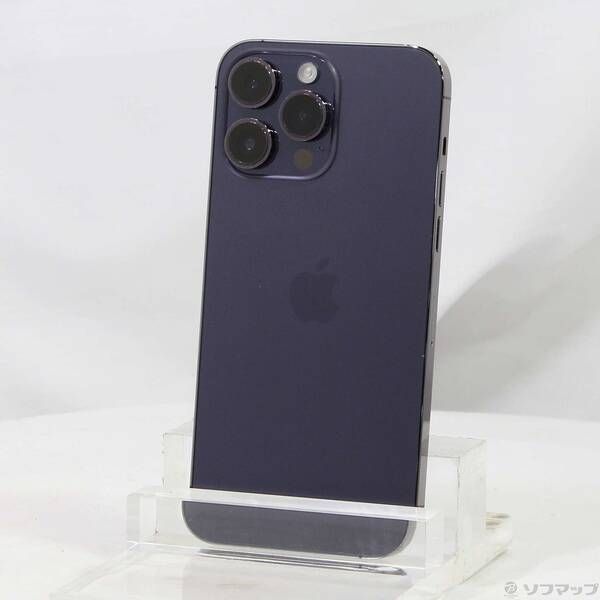 〔 品〕 iPhone 14 Pro Max 128 GB ディープパープル MQ 993 J A SIMフリー 377