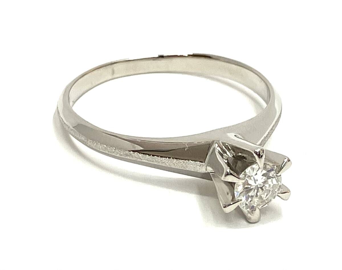 Pt 900 ダイヤ0 326 ct リング 指輪 4 9 g 18 鑑定書有り