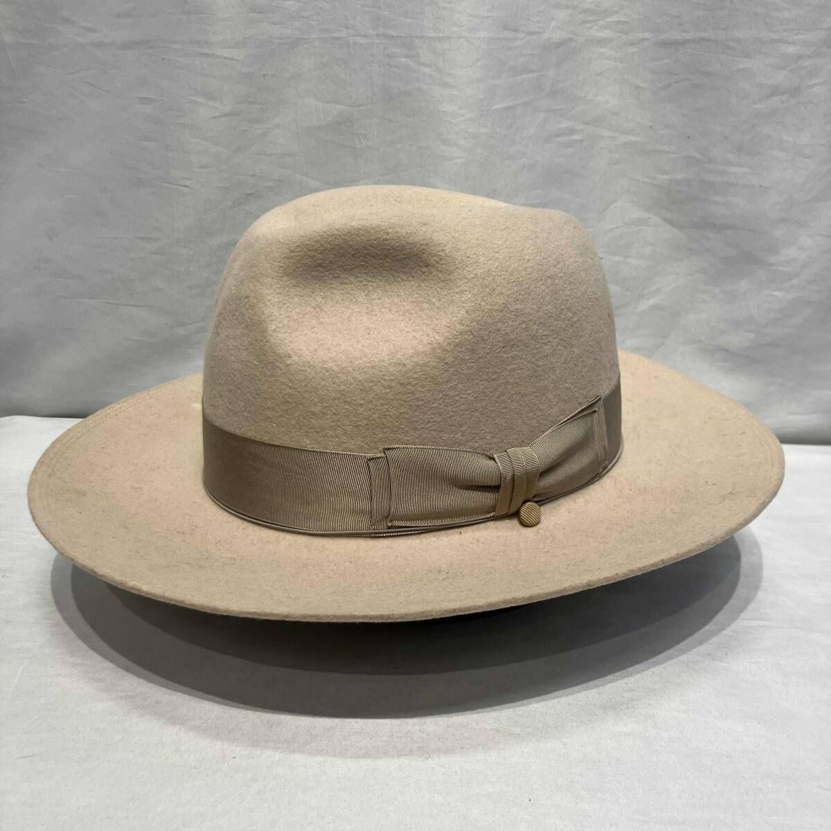 THE H W DOG & CO ハット フェルト size40 ベージュ ザエイチ