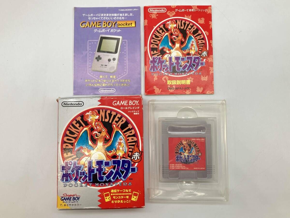 箱 取説あり 任天堂 GBソフト ポケットモンスター 赤 ゲームボーイ ポケモン