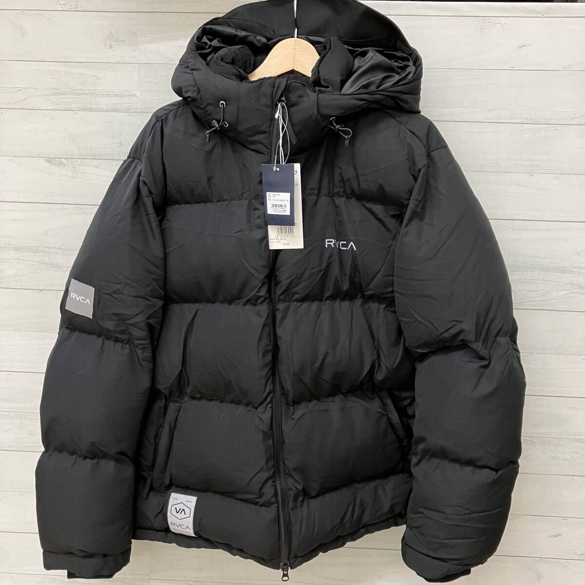 RVCA AZUL BY MOUSSYルーカ アズール PUFFER JACKET ジャケット 24年冬モデル フード着脱 タグ付き ブラック Lサイズ