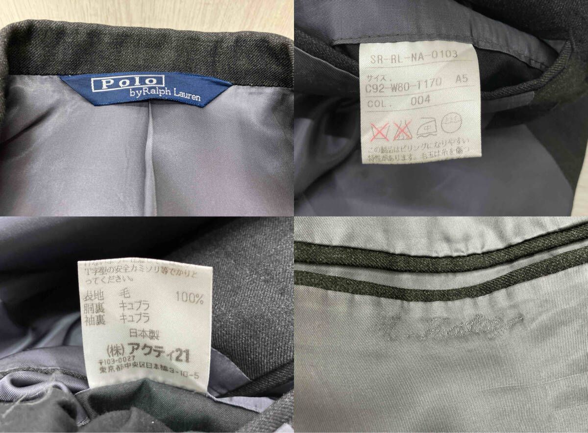  RALPH LAUREN ラルフローレン テーラードジャケット アクティ ダークグレー その他 小物