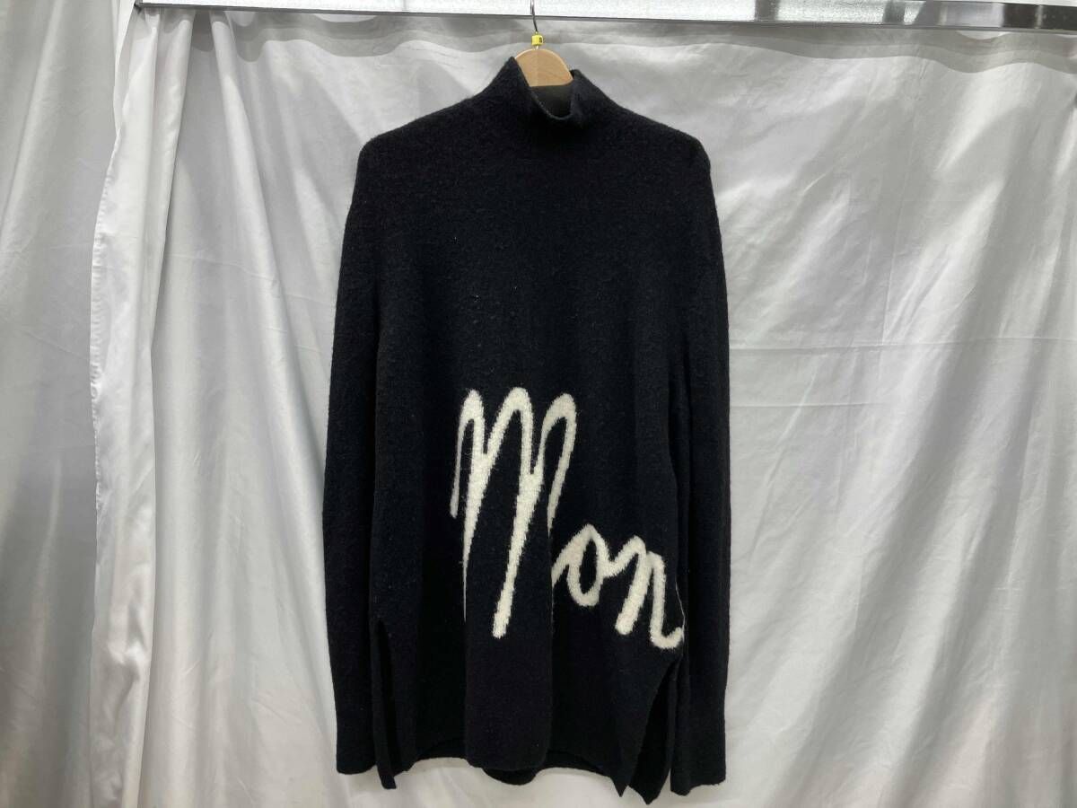 MONCLERモンクレール 長袖ニット C TIND 20 3325 ブラック S アルパカ41％ナイロン33％羊毛23％ポリウレタン3％
