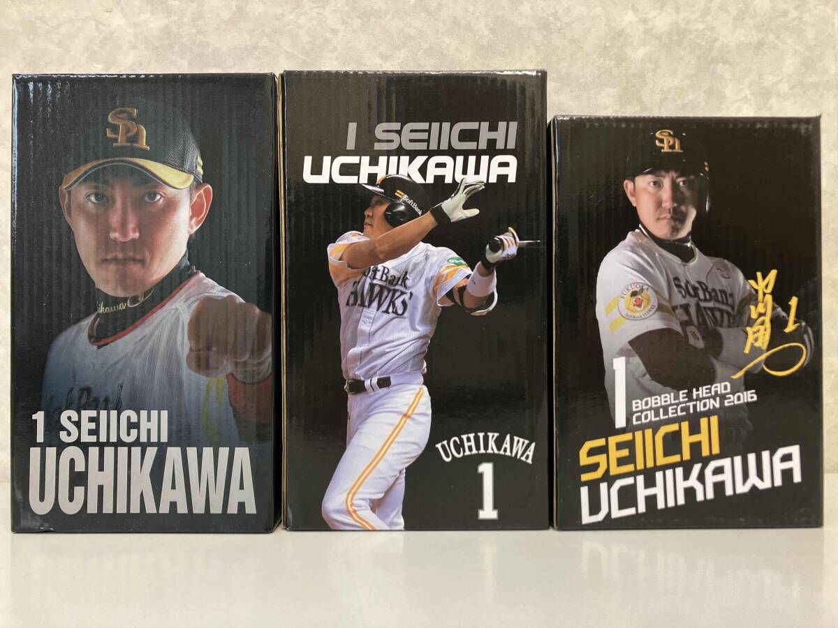 福岡ソフトバンクホークス ボブルヘッド 内川(2014・2015・2016) 3体