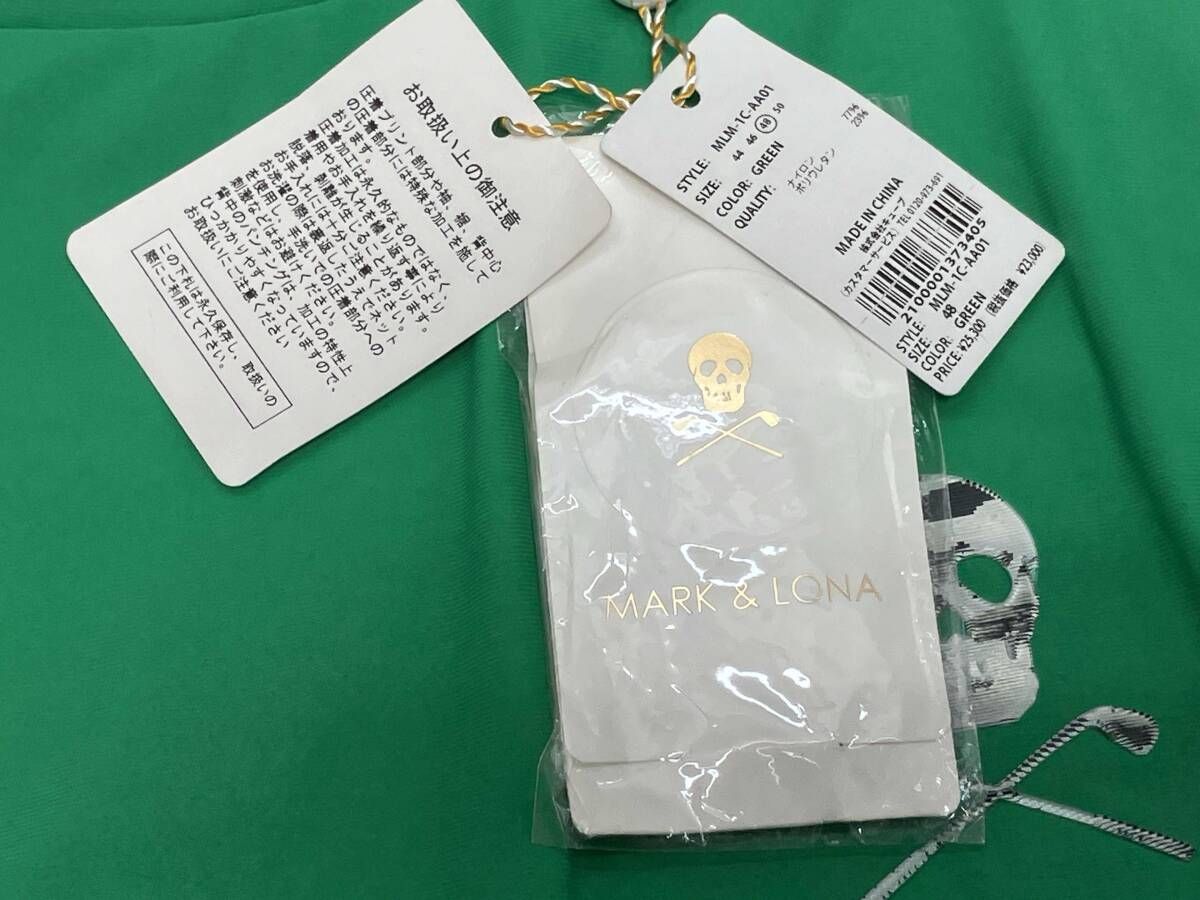MARK&LONA Jaded Punching Mock neck shirts マークアンドロナ Mサイズ