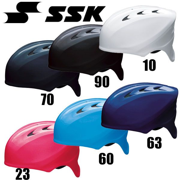 エスエスケイ SSK ソフトボール用キャッチャーズヘルメット ソフト用ヘルメット 13ss(CH225)、(90)ブラック