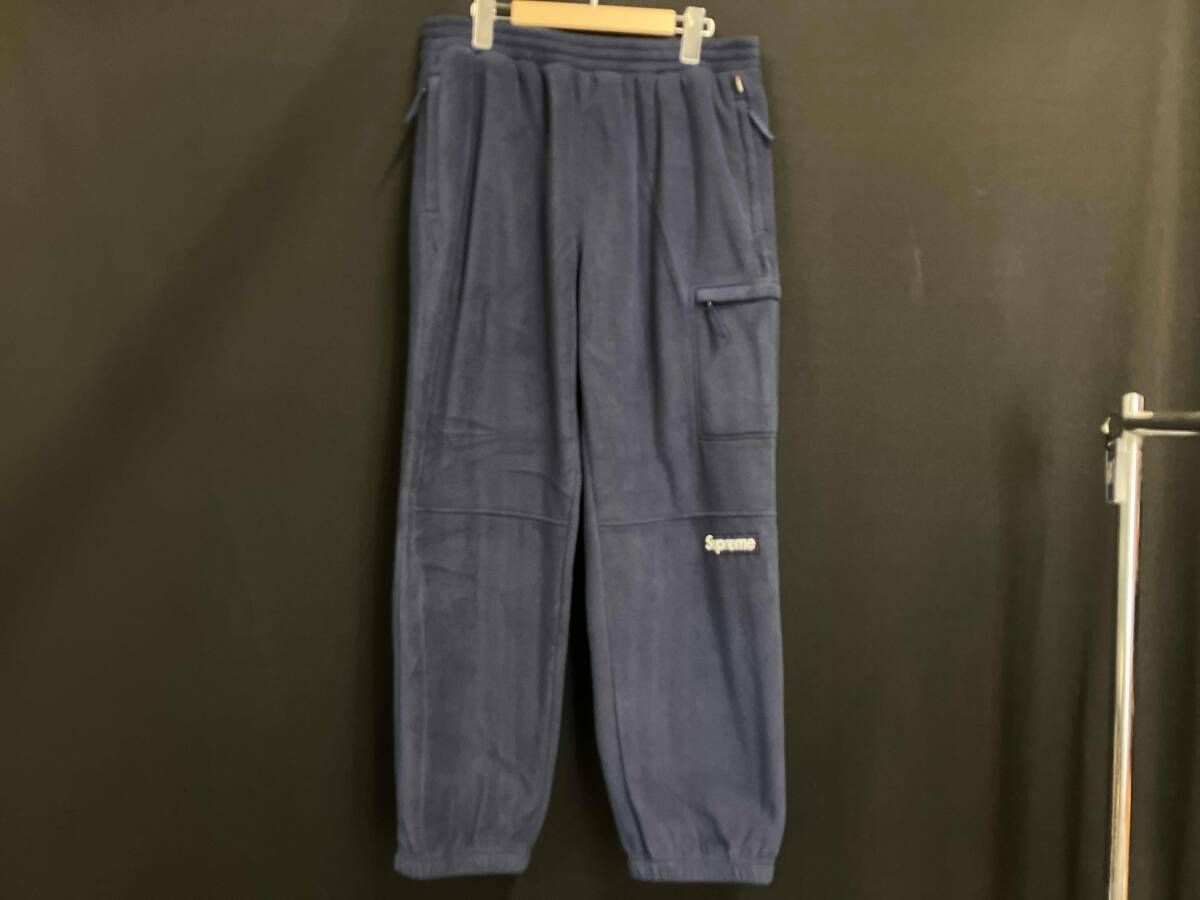 タグ付き Supreme シュプリーム Polartec Pants ポーラテックパンツ フリースロングパンツ ネイビー M
