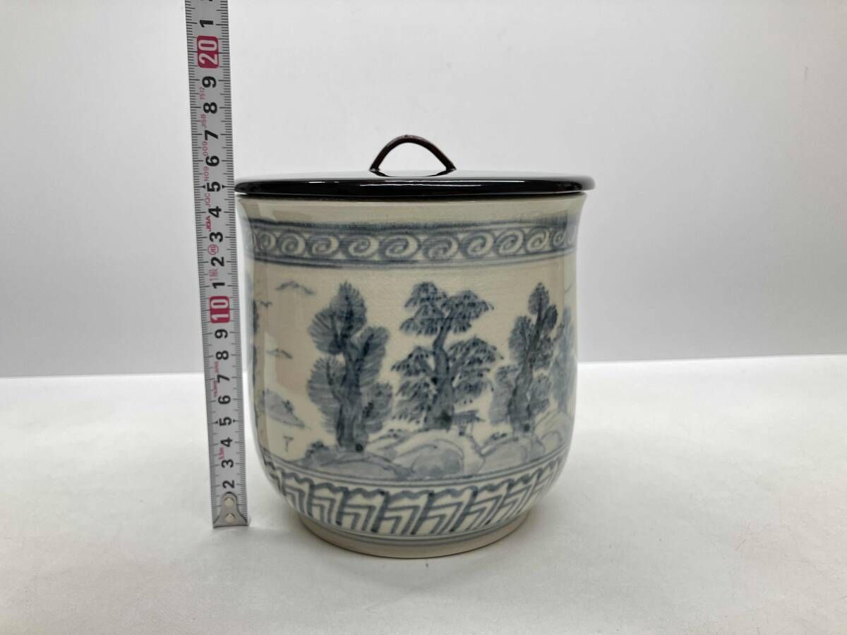 加藤唐三郎造 山方水指 茶道具 共箱有り