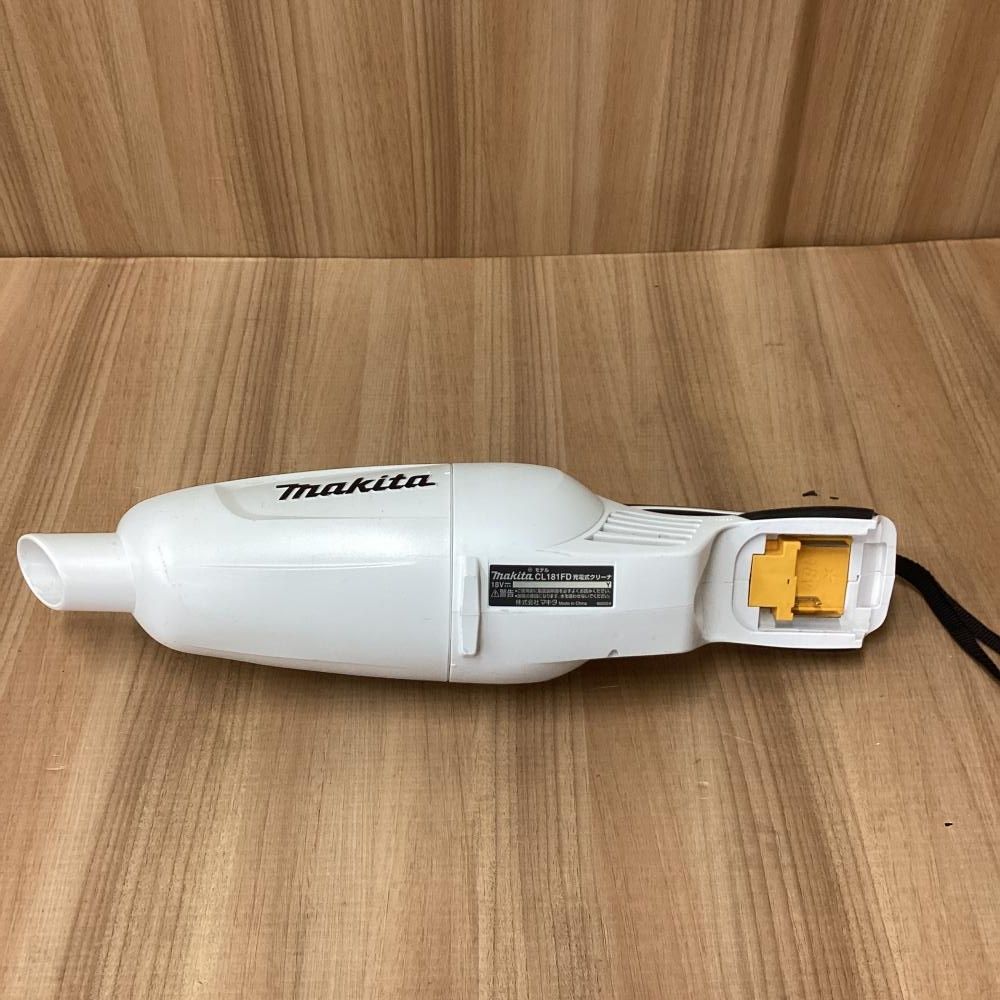 中古品】makita/マキタ CL180FDRFW 18V充電式クリーナー サイクロン
