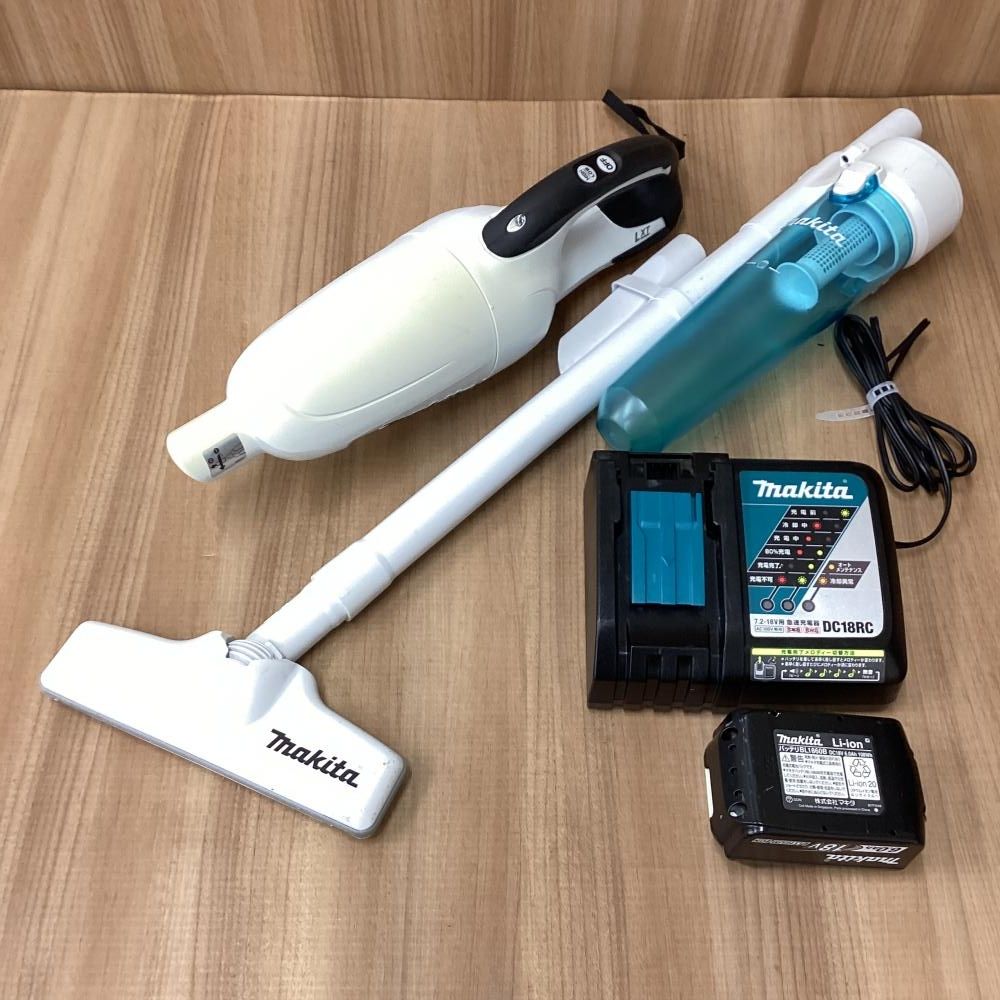 中古品】makita/マキタ CL180FDRFW 18V充電式クリーナー サイクロン