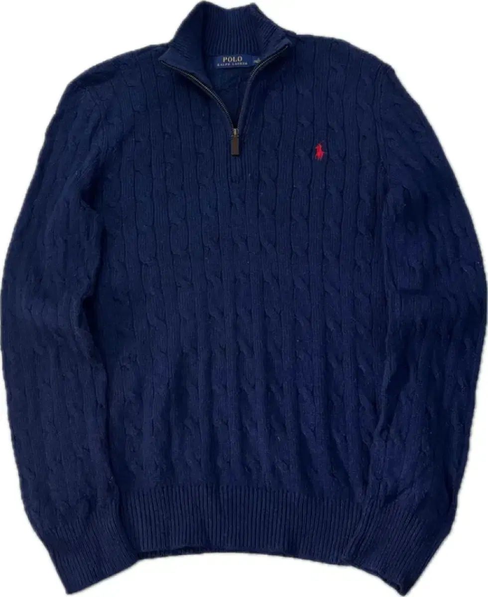 S ポロ ラルフローレン ネイビー ケーブル ニット