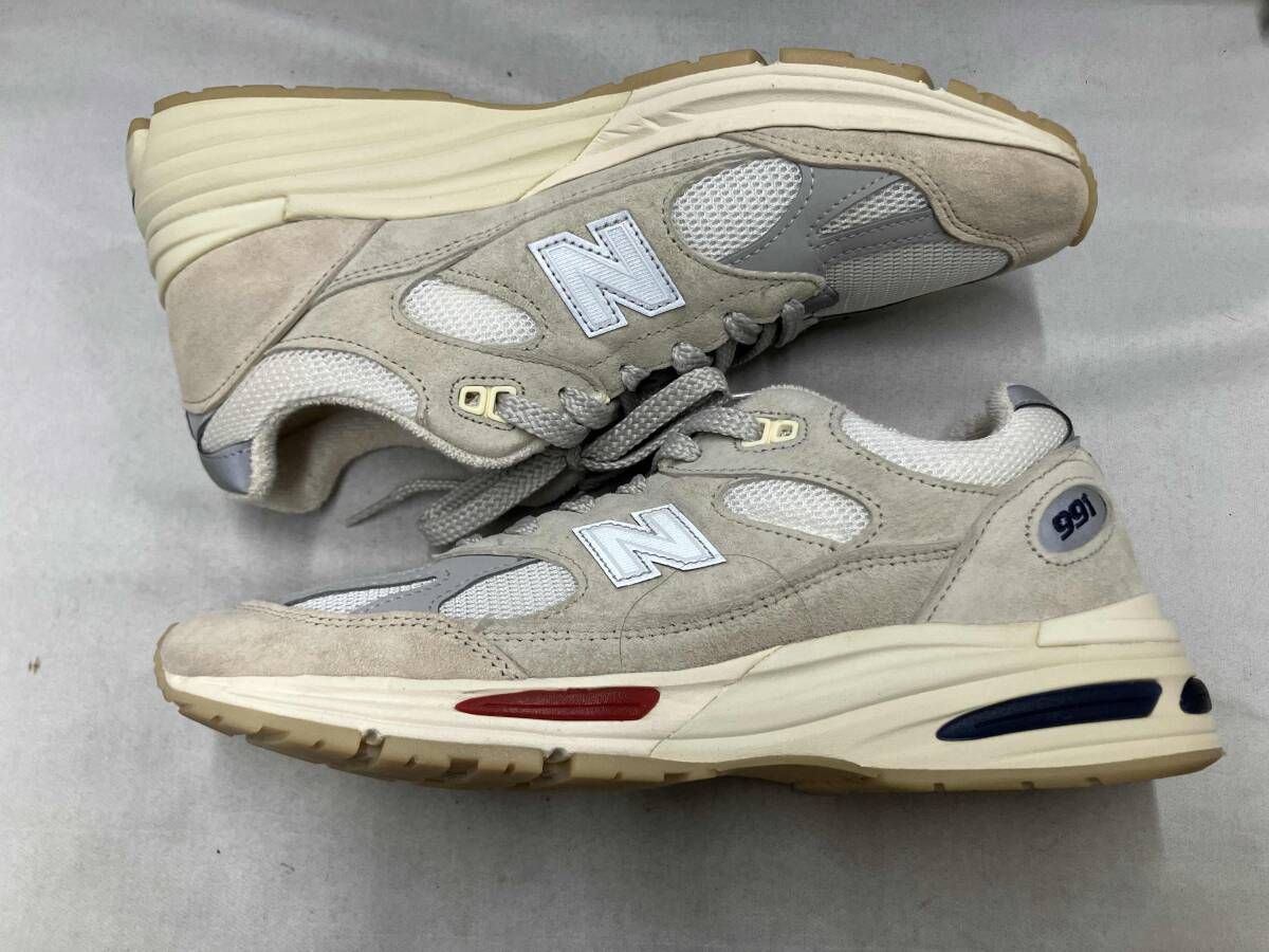 new balance／ニューバランス ｽﾆｰｶｰ U991VS2 ﾎﾜｲﾄ サイズ25.5 - メルカリ