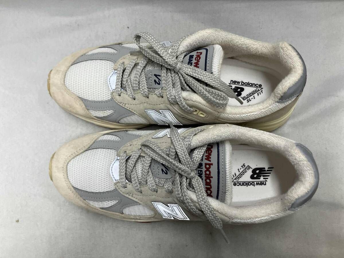 new balance／ニューバランス ｽﾆｰｶｰ U991VS2 ﾎﾜｲﾄ サイズ25.5 - メルカリ