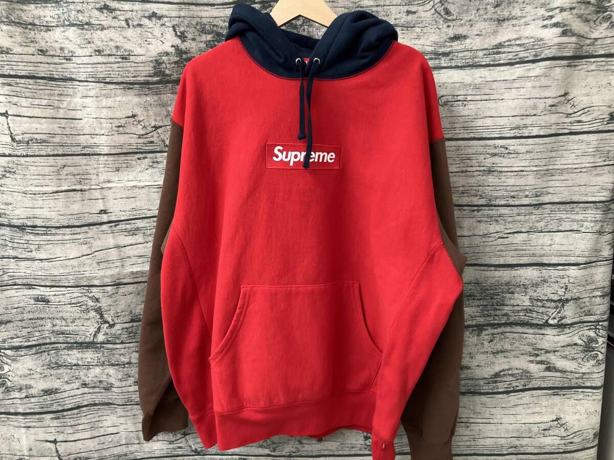 Supreme マルチカラーボックスロゴパーカー カナダ製 Lサイズ シュプリーム
