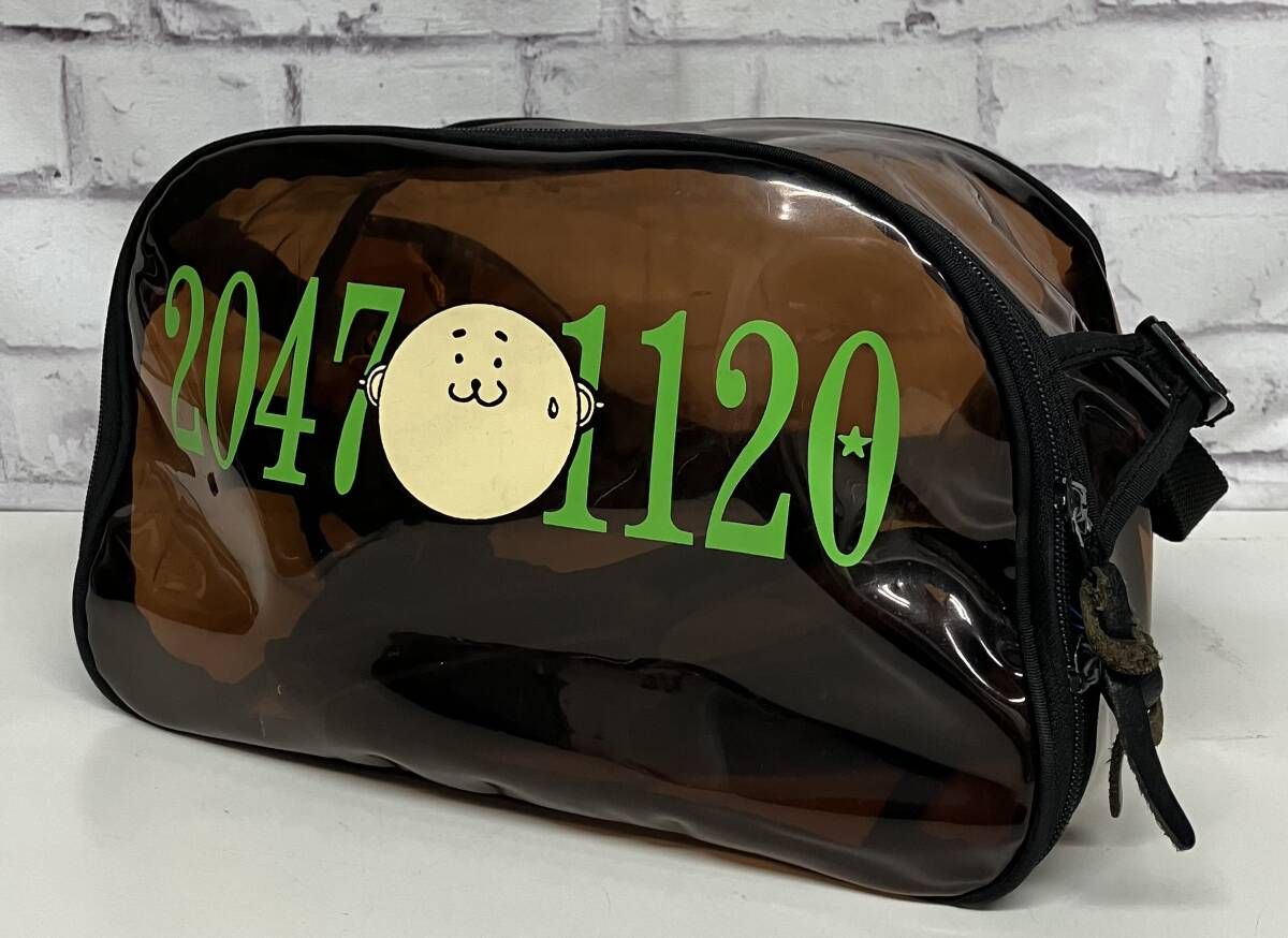 クリアボディバッグ ウエストポーチ ひょーまくん ひょーま ブラウン クリア 付属品付き メンズ 夏