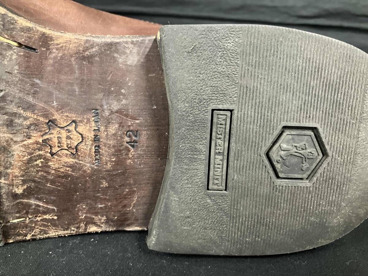 レザーブーツ ブラウン