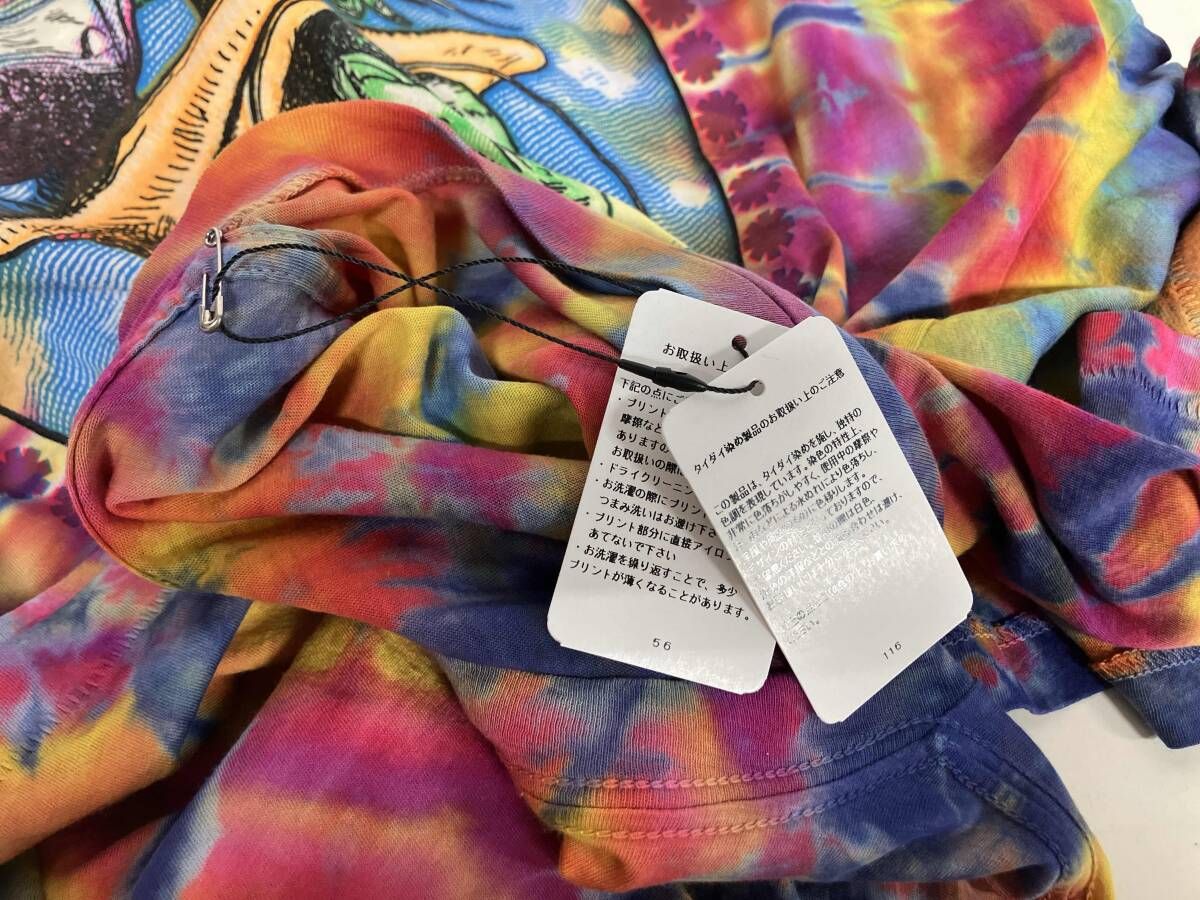  アイテム RED HOT CHIRIPEPPERS × FREAKTOPIA Specia レッドホットチリペッパーズ タイダイT 半袖 Lサイズ バンT メンズ 夏 Tシャツ アパレル ミュージシャン