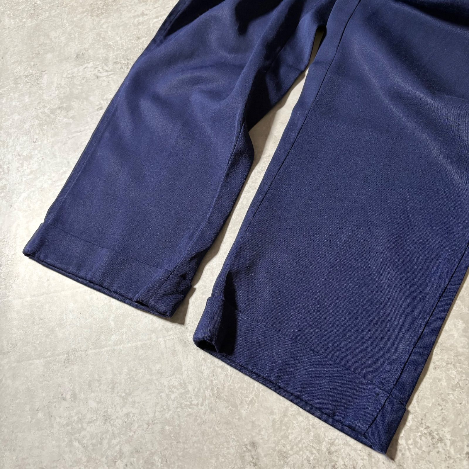 50s rayon gabardine slacks 茄子紺 50s Rayon Gabardine Slacks 茄子紺