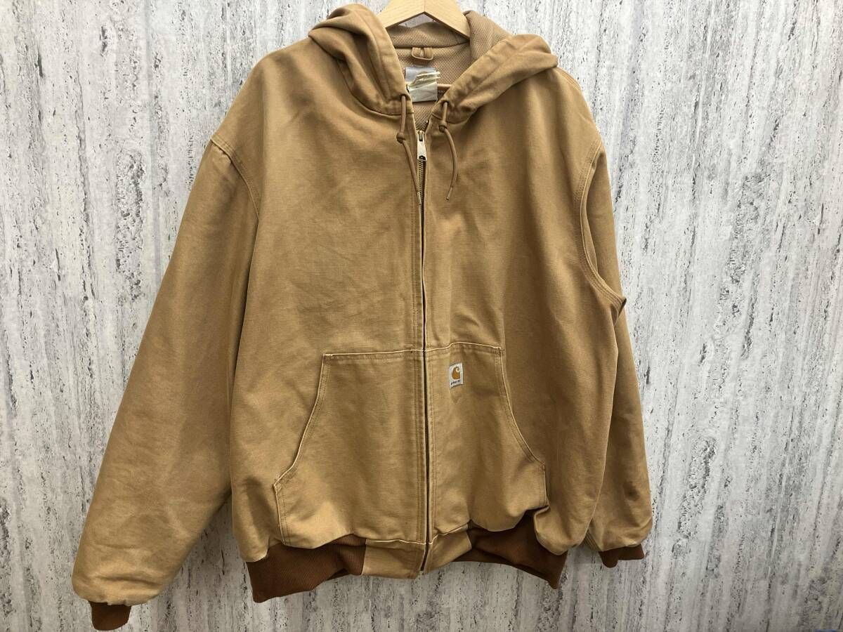 Carhartt アクティブジャケット　Lサイズ　ブラウン　状態良 Carhartt カーハート アクティブ ジャケット ブラウン XLサイズ