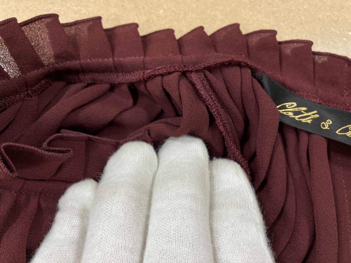 襟無しプリーツブラウス ブラウス