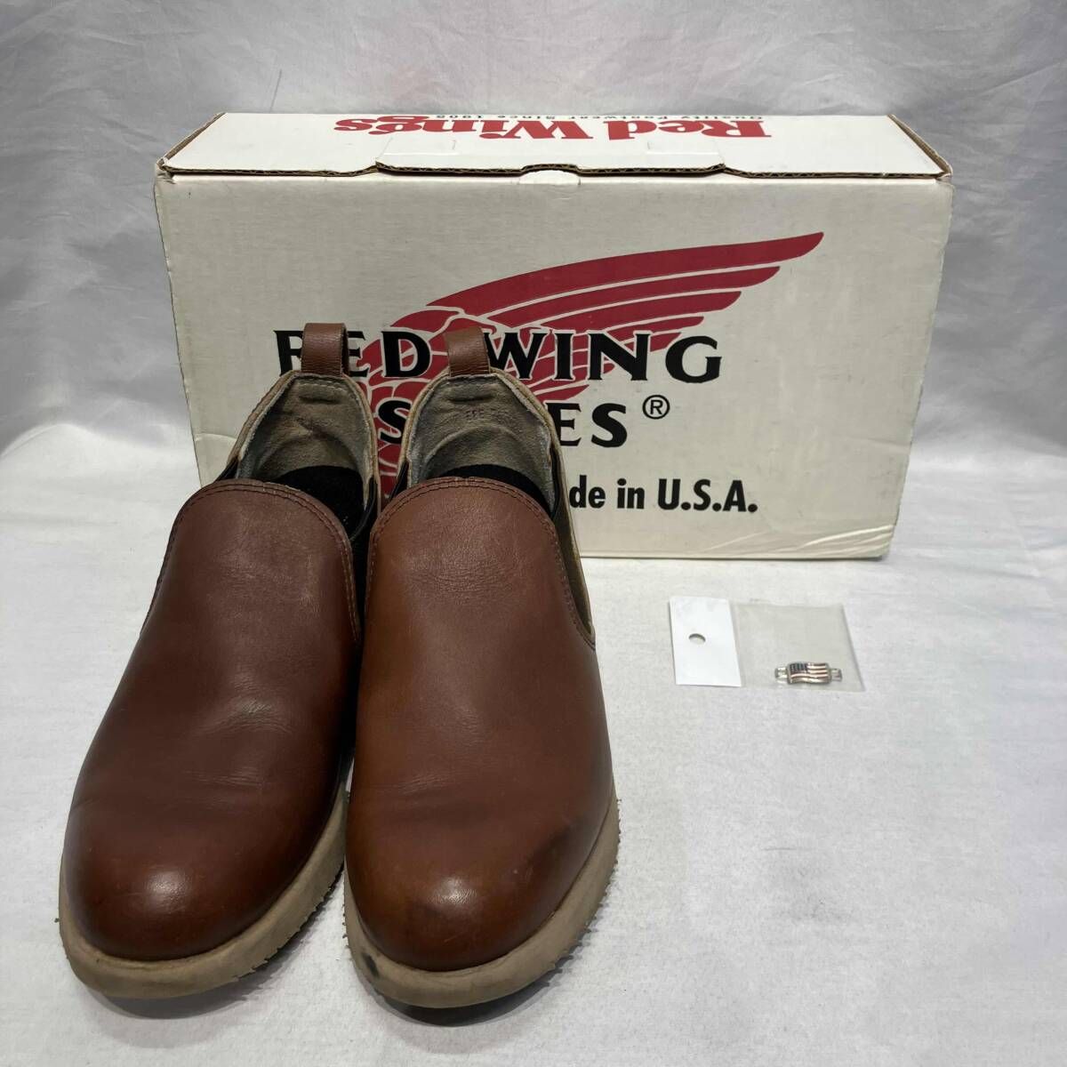 90 s RED WING サイドゴアブーツ ROMEO size 7 ブラウン レッドウィング