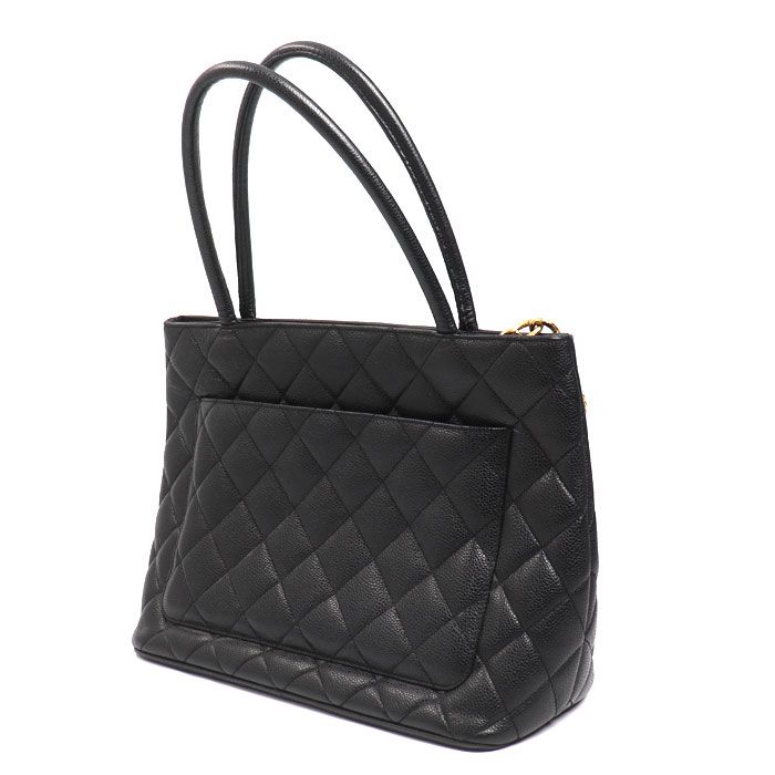 CHANEL シャネル キャビアスキン 復刻トート トートバッグ ブラック
