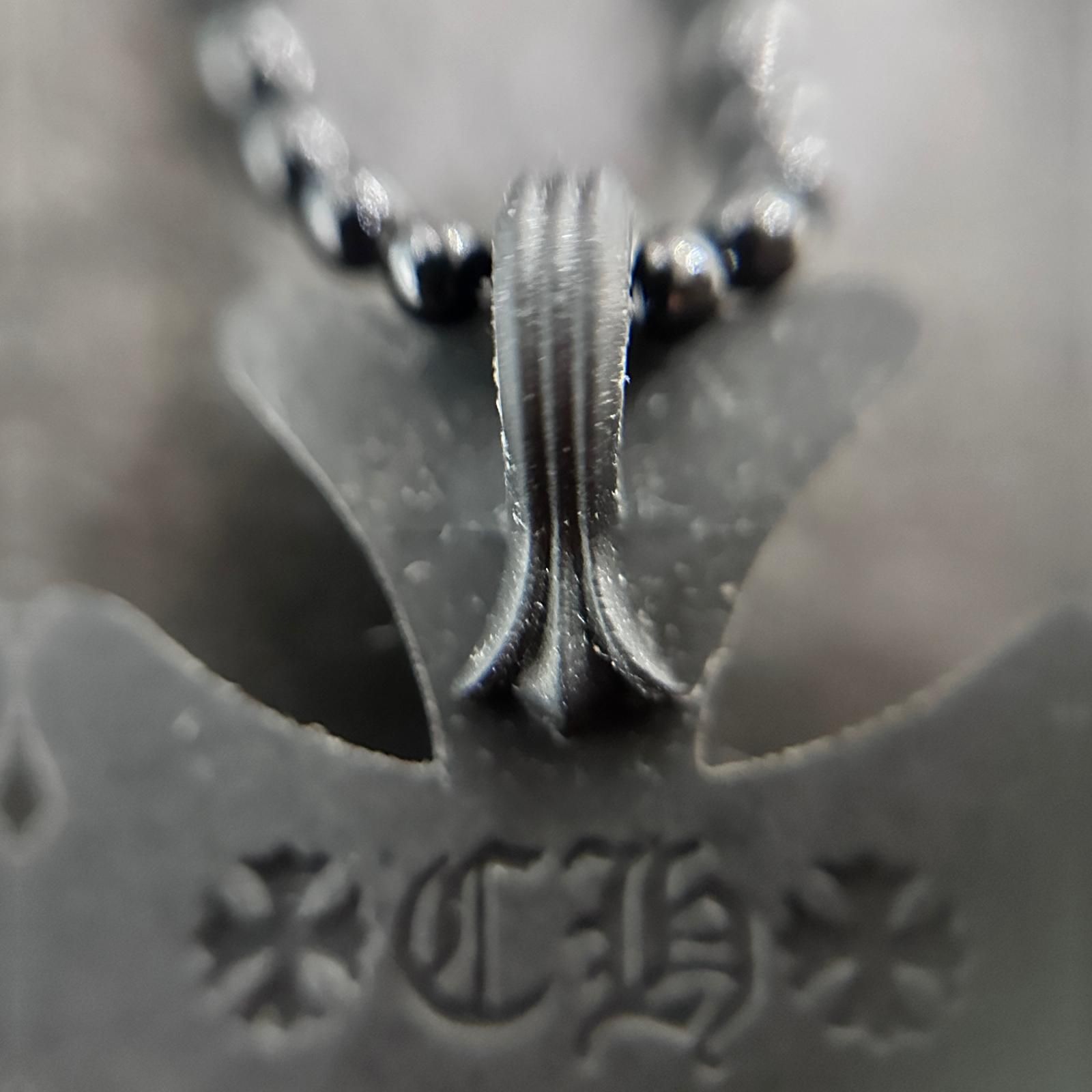 未使用 CHROME HEARTS ラバーネックレス シリコン クロス ネックレス