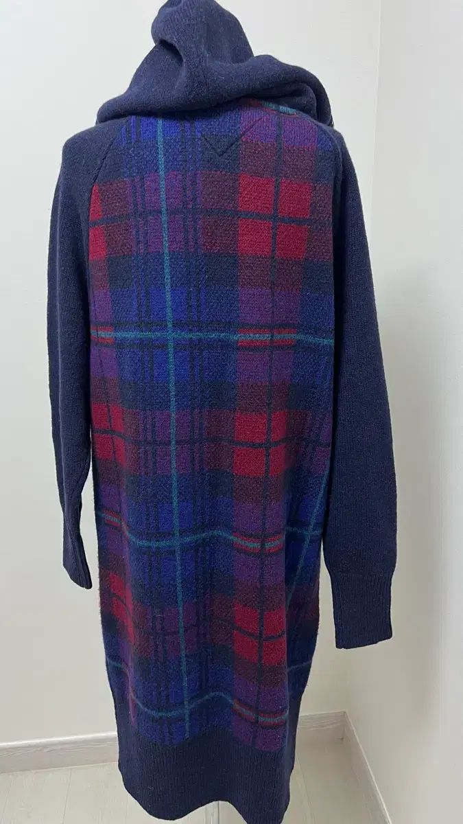  トミー ジーンズ CHECK フード ニット ONE PIECE M 長袖 七分袖 その他