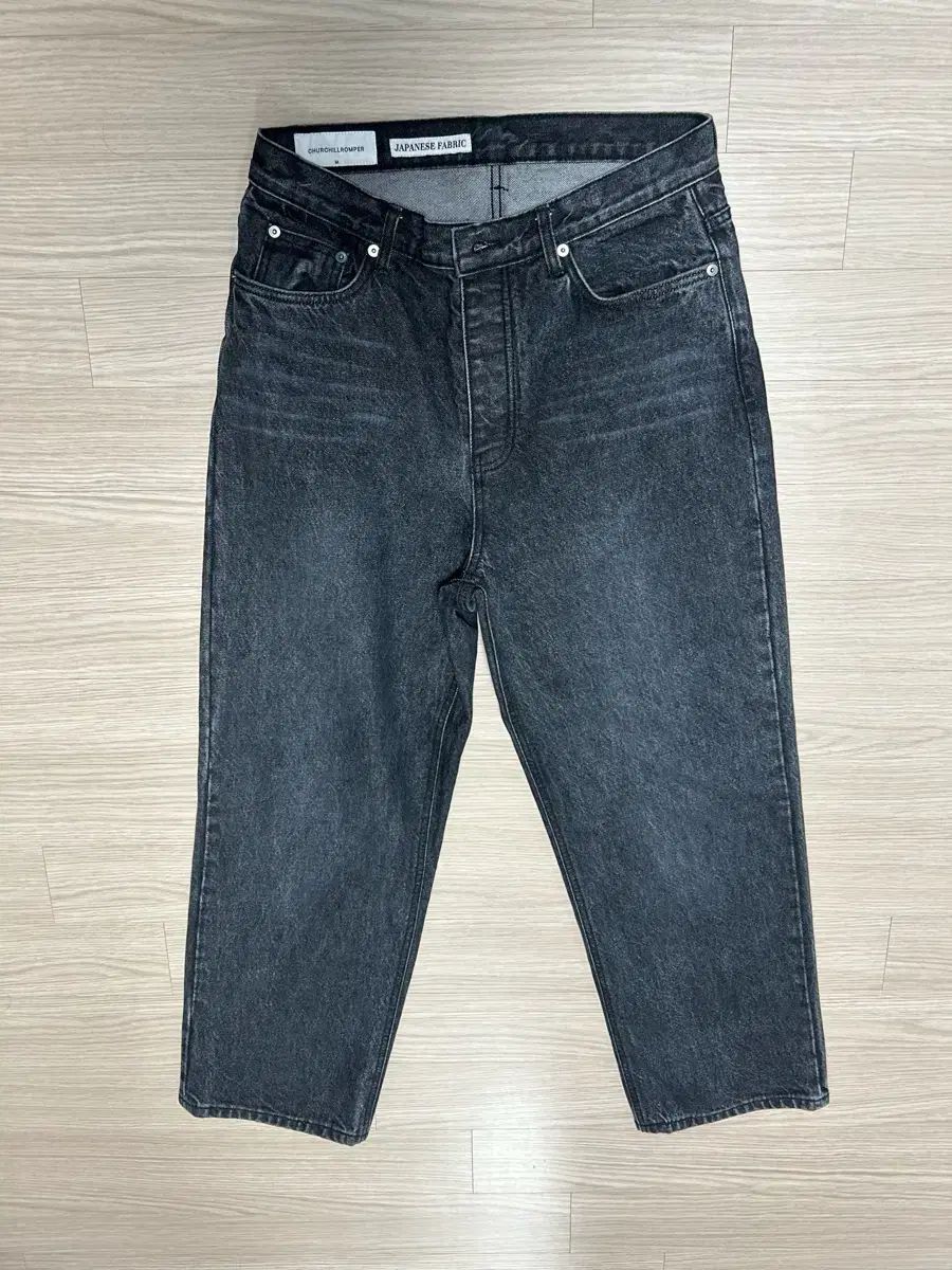チャーチルファー 5 PK DENIM PANTS WASHED BLACK