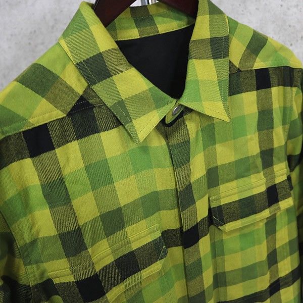 RICK OWENS 銀座店 リックオウエンス チェックシャツ 長袖 メンズ size