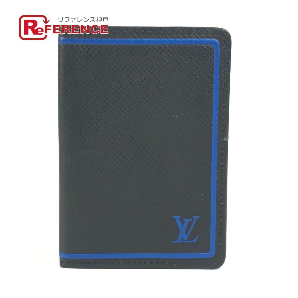 LOUIS VUITTON ルイヴィトン カードケース オーガナイザー ドゥ ポッシュ M 63329 タイガレザー ブラック