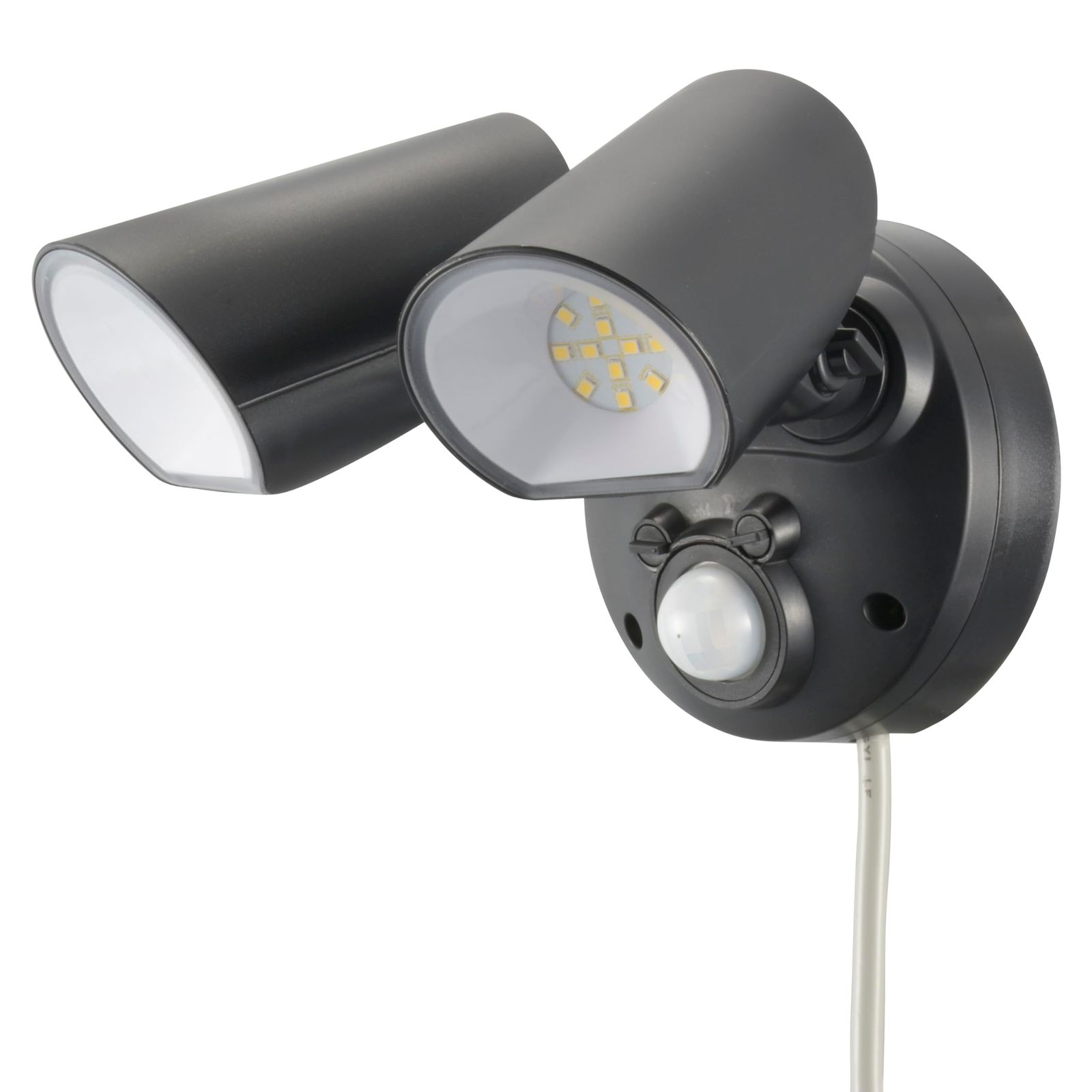 オーム OHM センサーライト 高速フラッシュで威嚇 AC電源 2灯 monban 防犯センサーライト コンセント式 2000ルーメン 屋外 セキュリティライト 人感センサー オーム電機 LS A 200 2 07 8816 フラッシュ機能つき