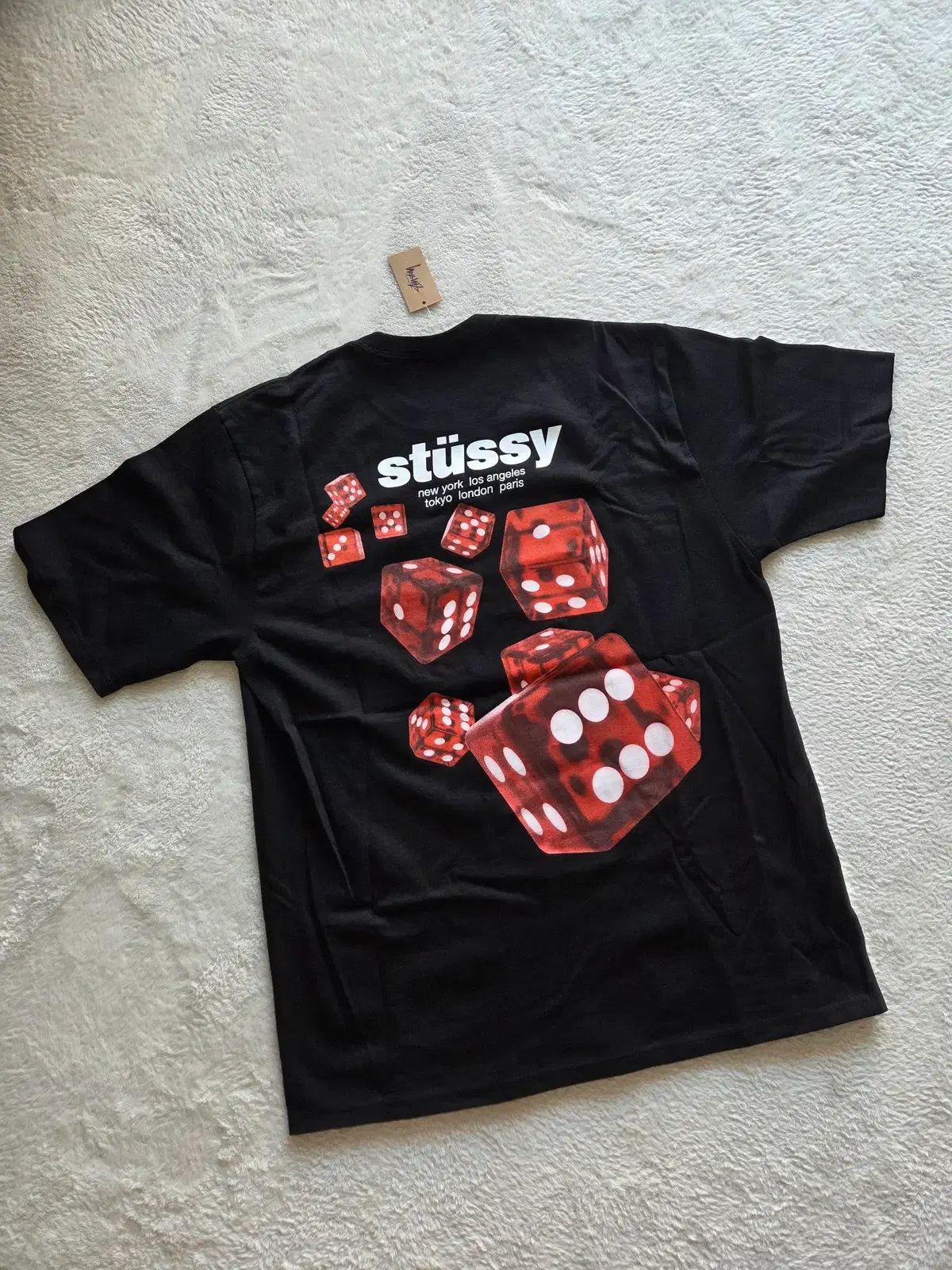 STUSSY Rollers Tシャツ ブラック