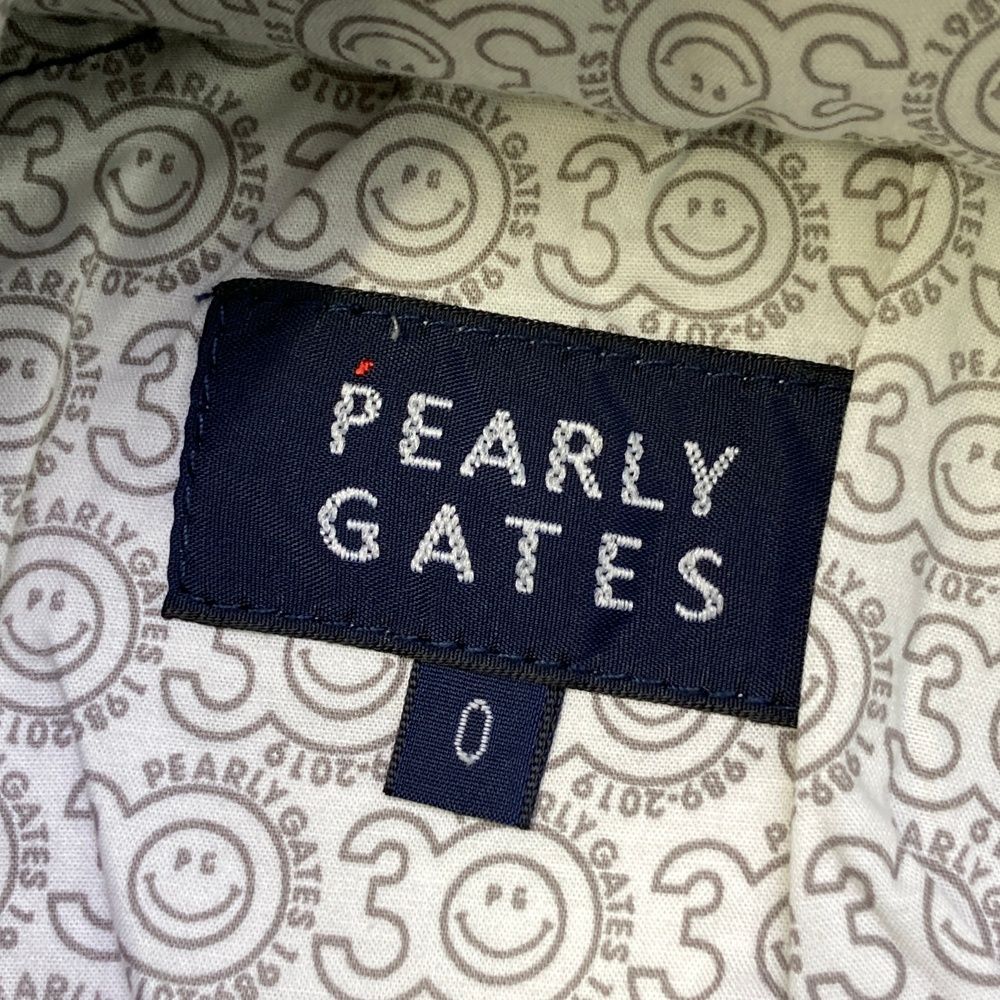 サイズ：0 PEARLY GATES パーリーゲイツ 30周年 刺繍入り ストレッチ
